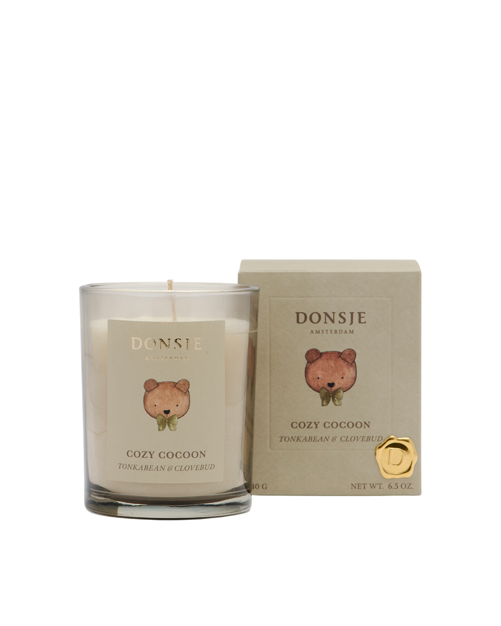 Cozy Cocoon Scented Candle (12x) | Tonkabean + Clovebud