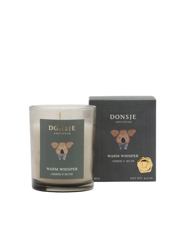 Scented Candle – Warm Whisper | Amber + Musk