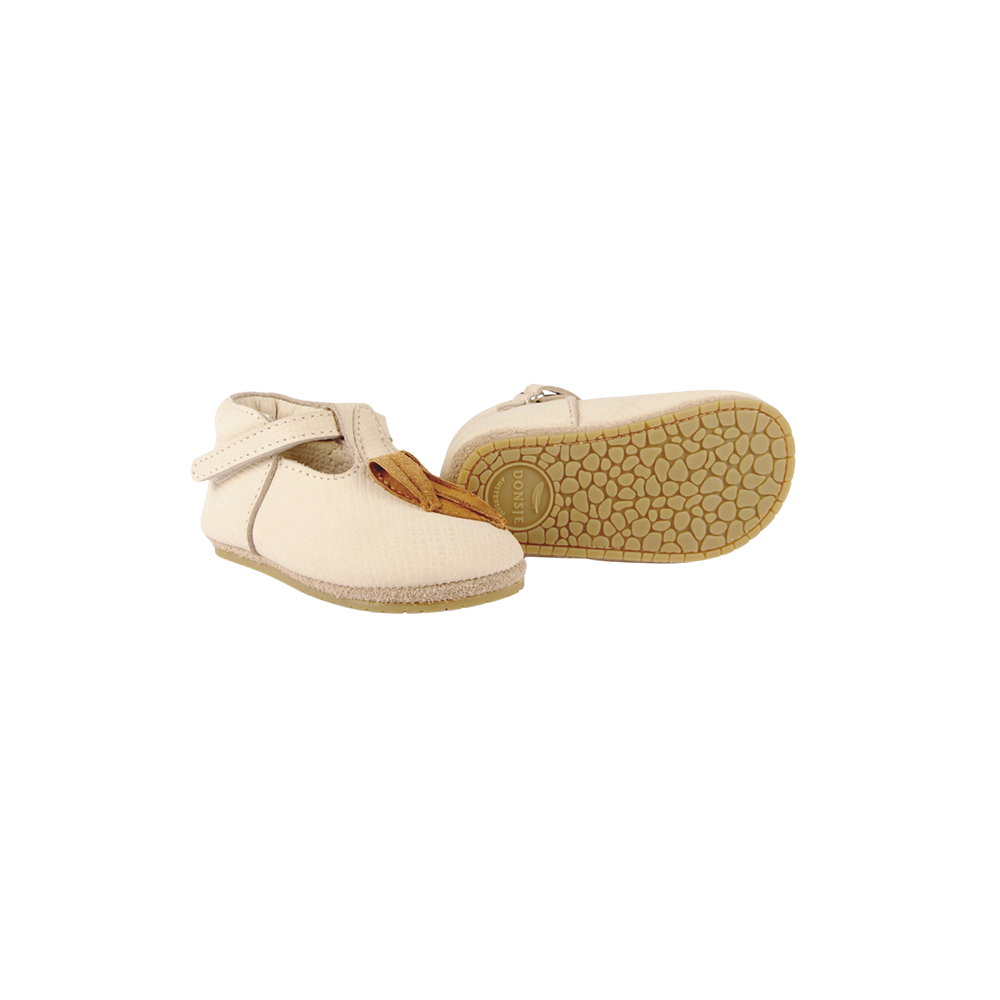 Nanoe Shoes | Banana | Cream Scored Leather