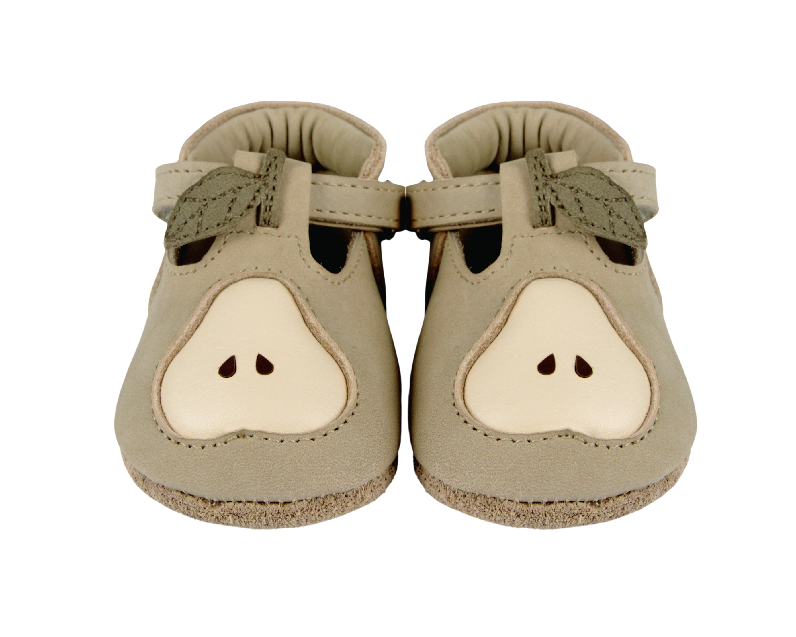 Qanoe Shoes | Pear | Taupe Leather