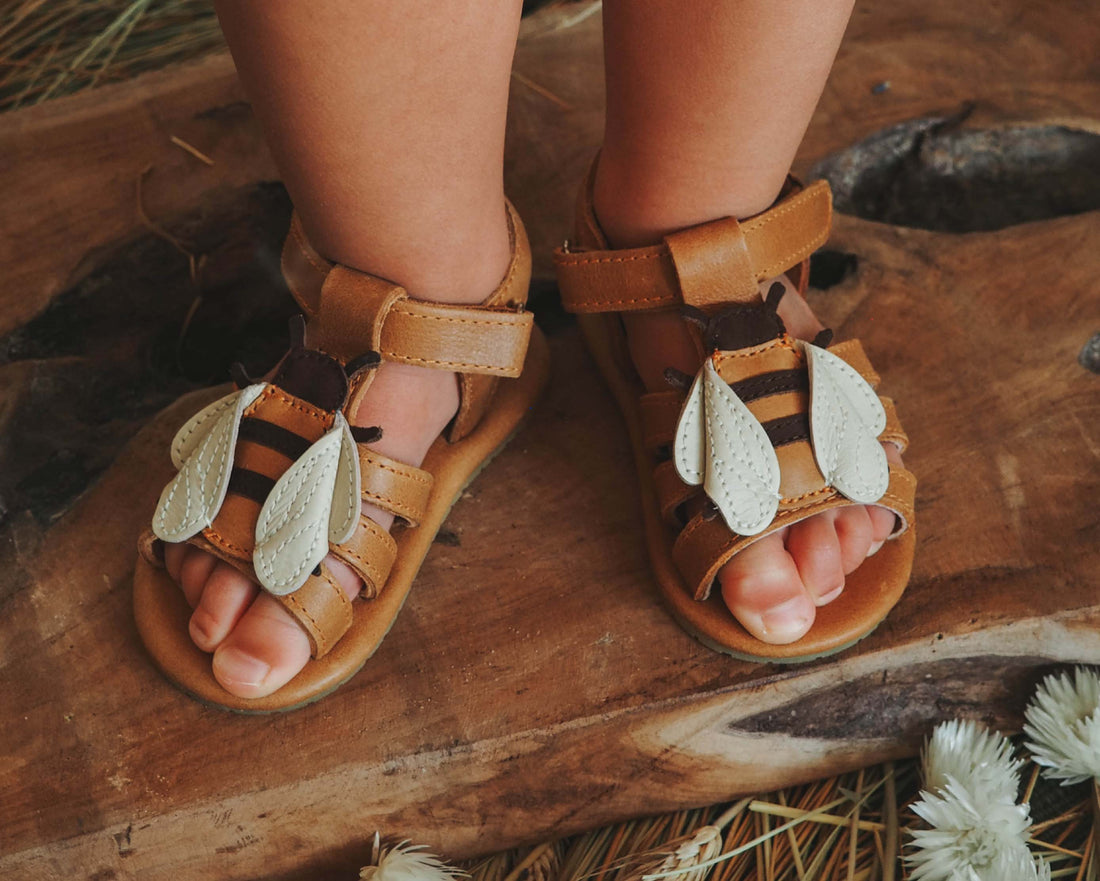 Tuti Sky Sandals | Bee | Camel Classic Leather