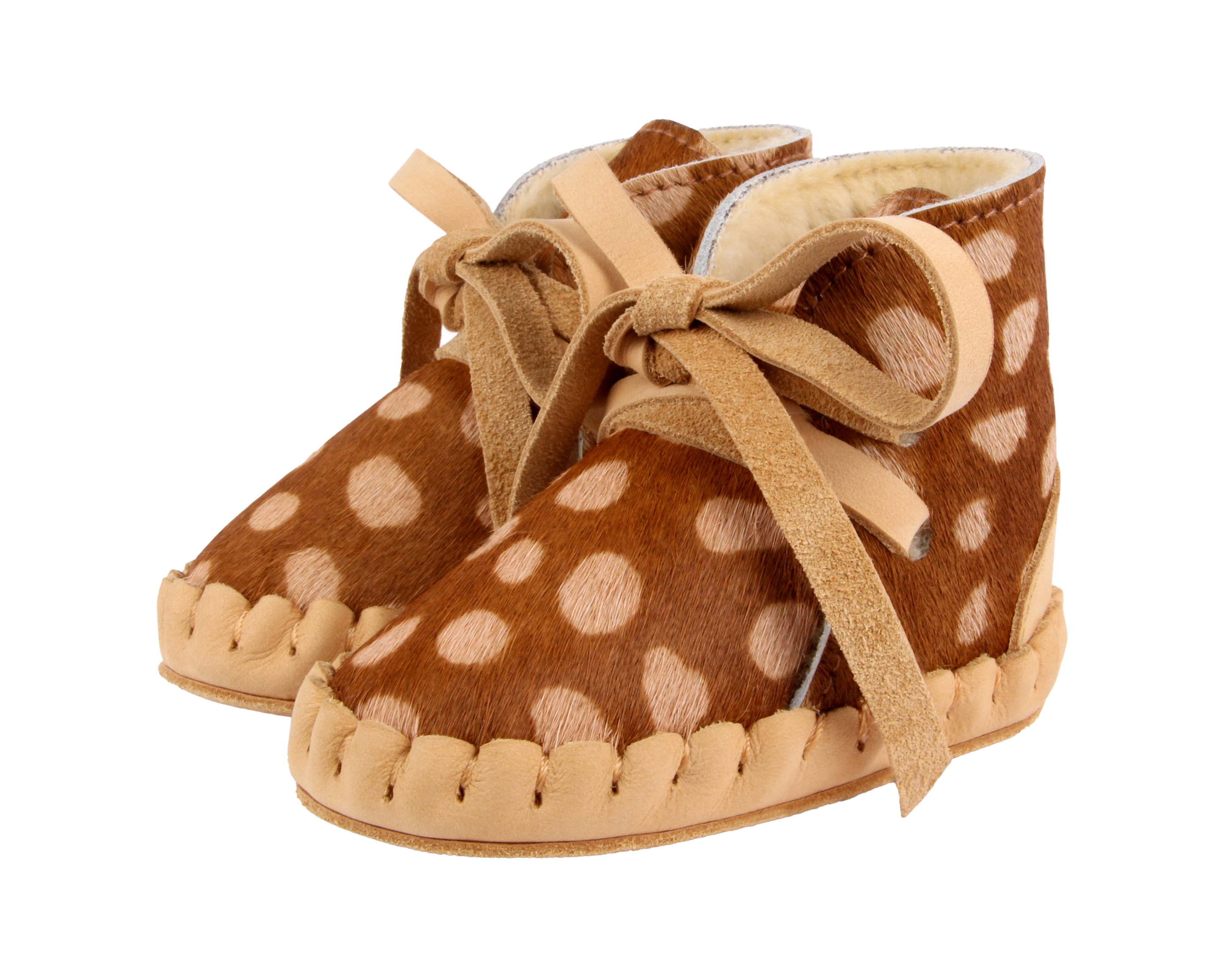 Pina Exclusive Booties | Brown Spotted Cow Hair
