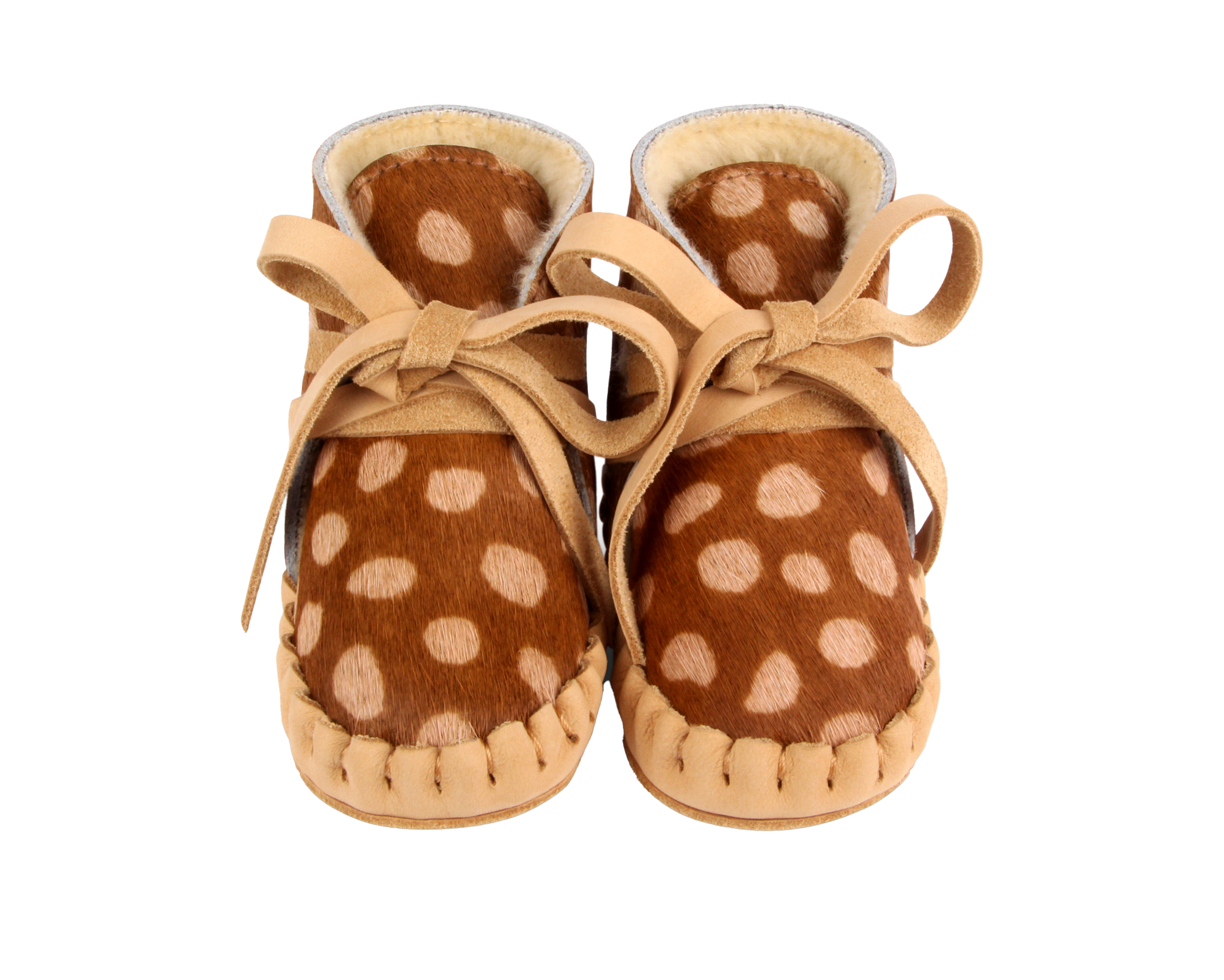 Pina Exclusive Booties | Brown Spotted Cow Hair