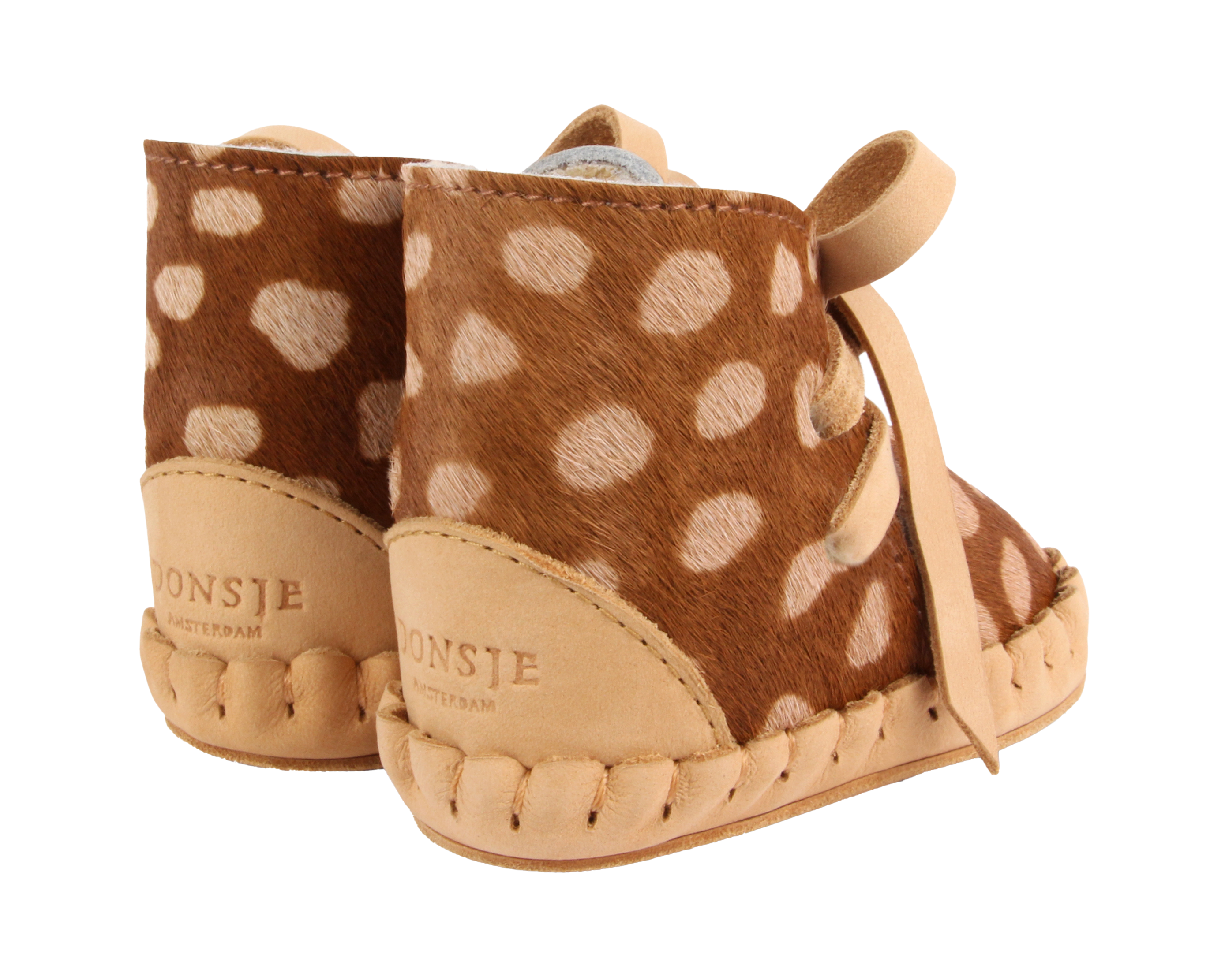 Pina Exclusive Booties | Brown Spotted Cow Hair