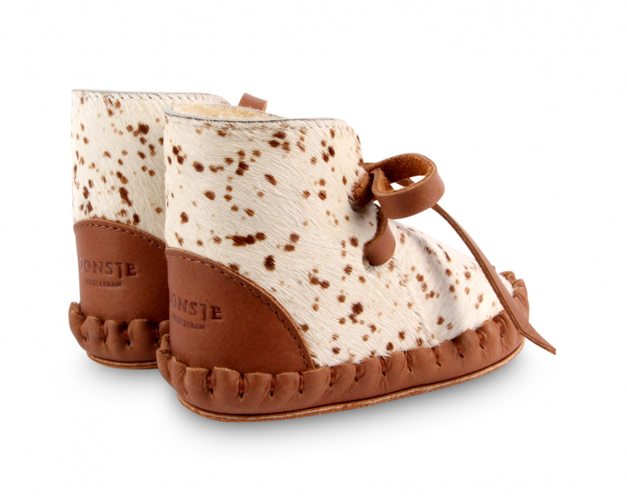 Pina Exclusive Booties | Bambi Spotted Cow Hair