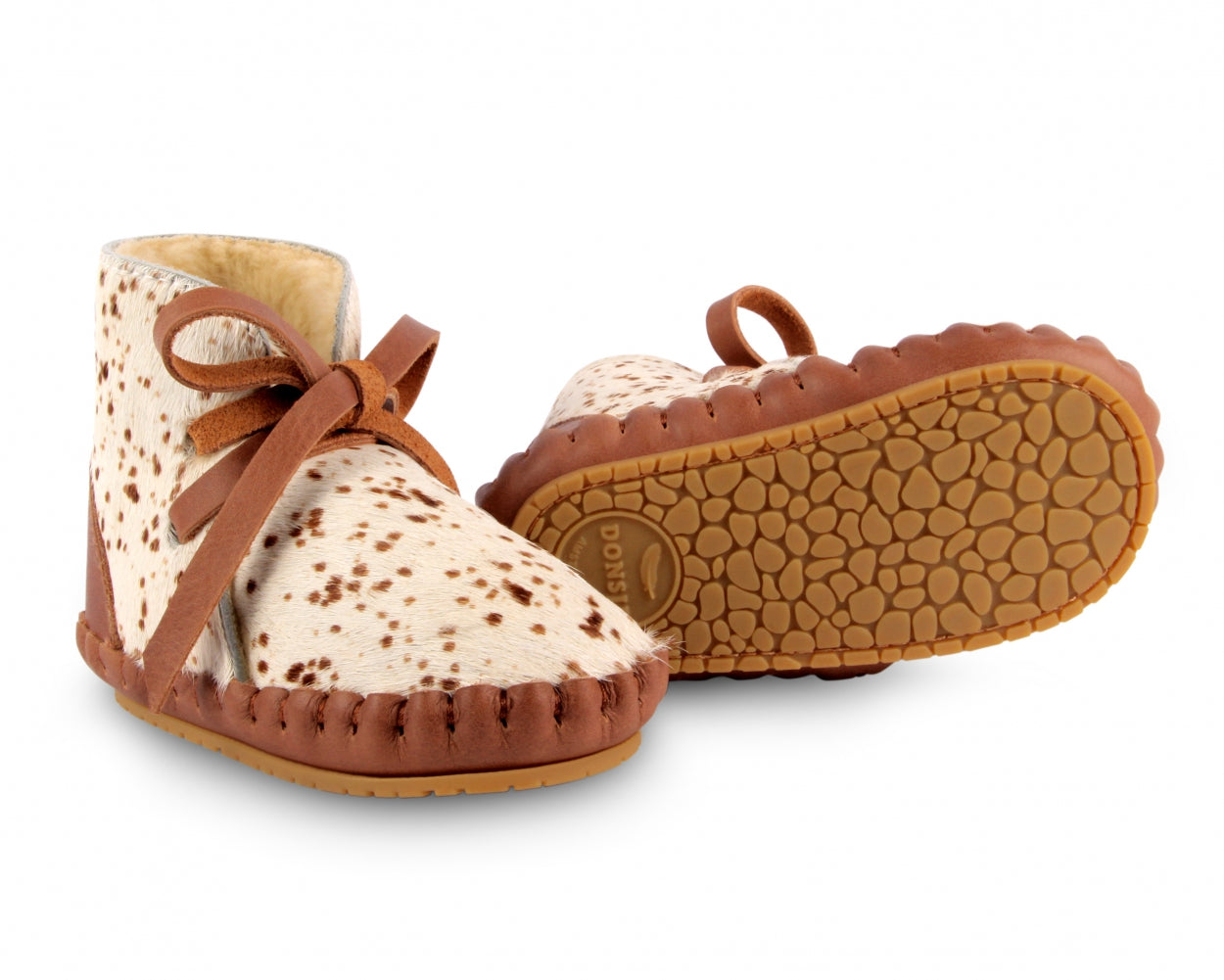 Pina Exclusive Booties | Bambi Spotted Cow Hair