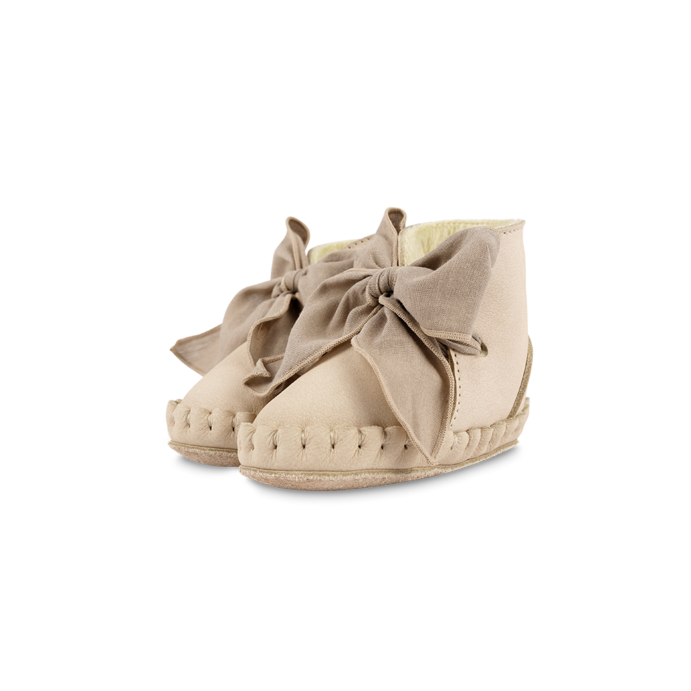 Pina Organza Booties | Powder Nubuck