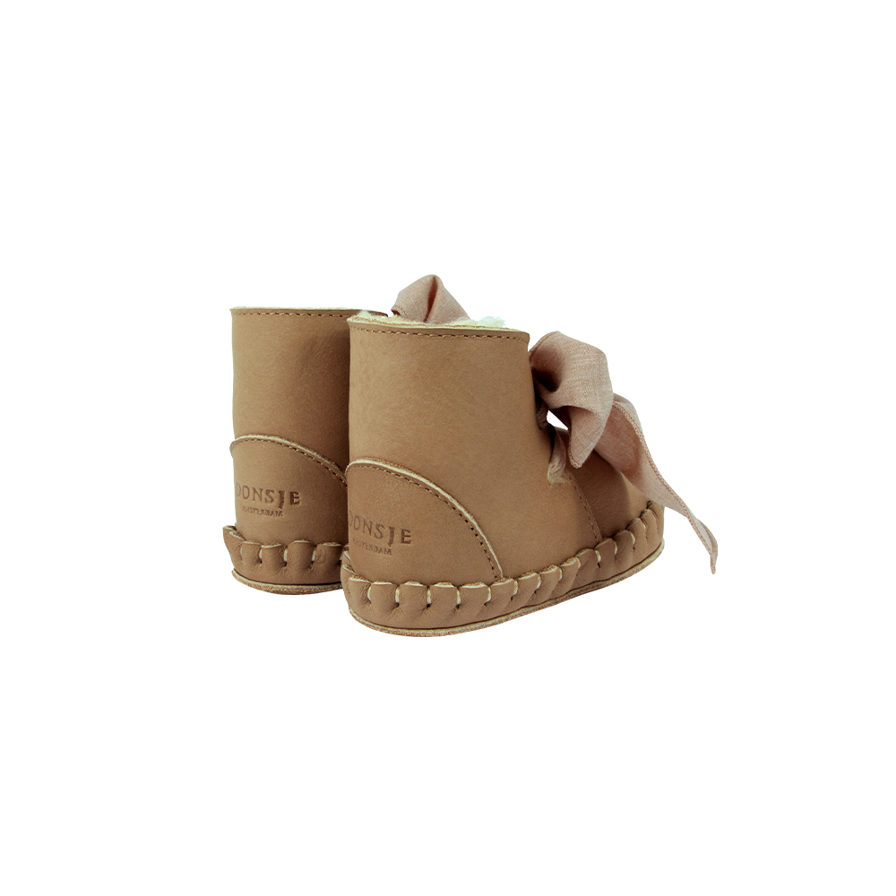 Pina Organza Booties | Truffle Nubuck