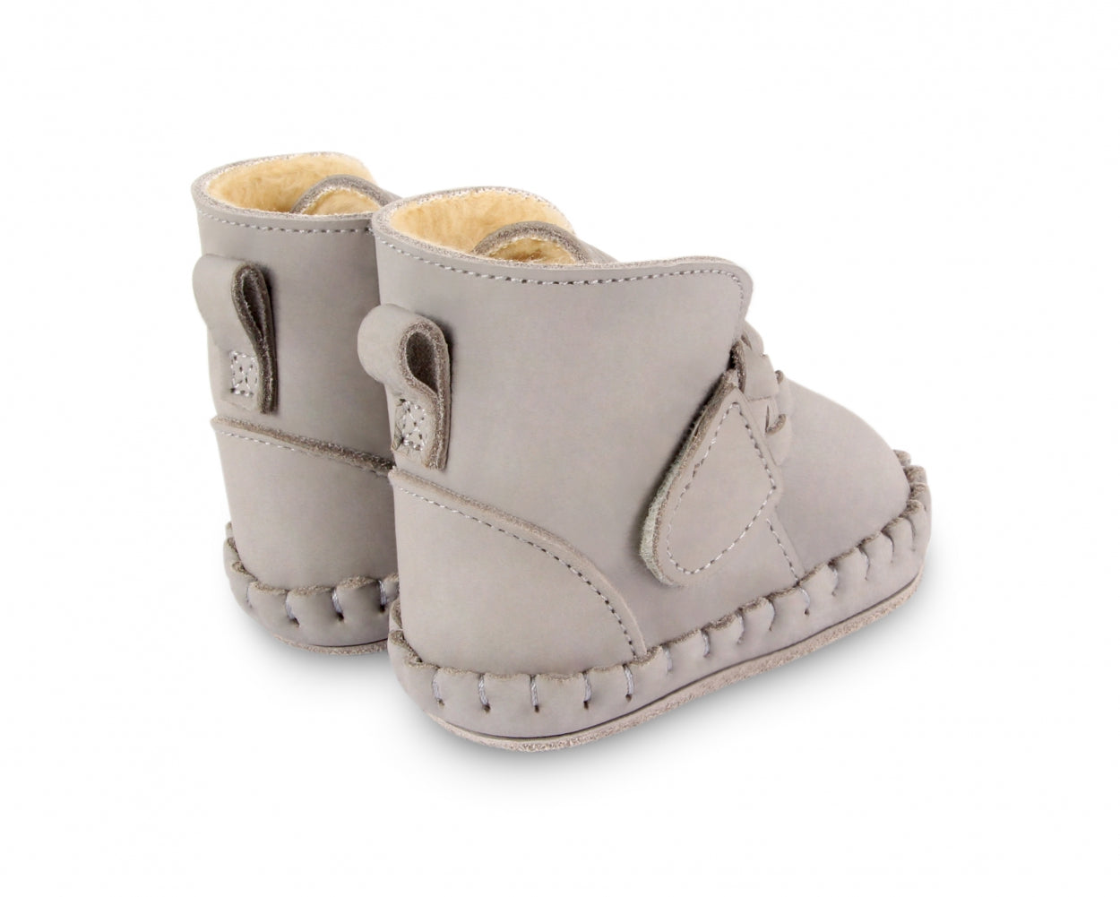 Mace Booties | Elephant Grey Leather