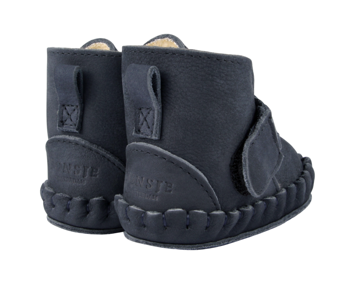 Mace Booties | Navy Nubuck