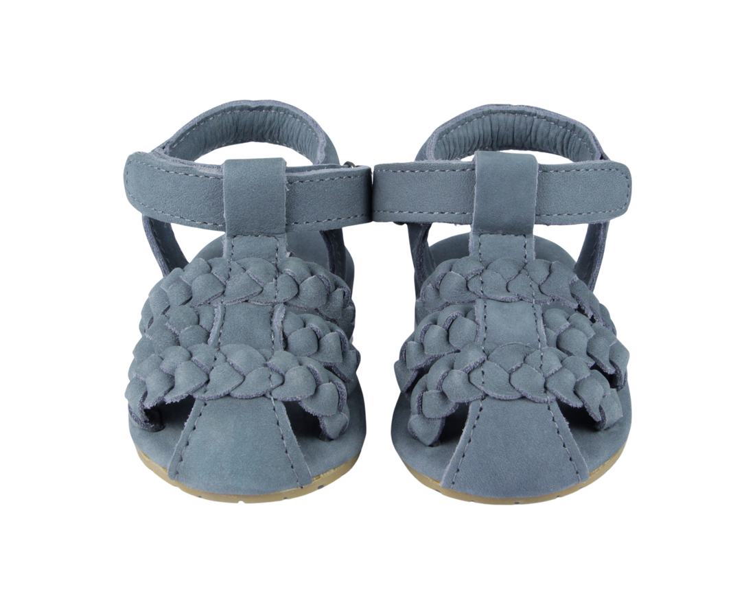 Pam Sandals | Petrol Nubuck