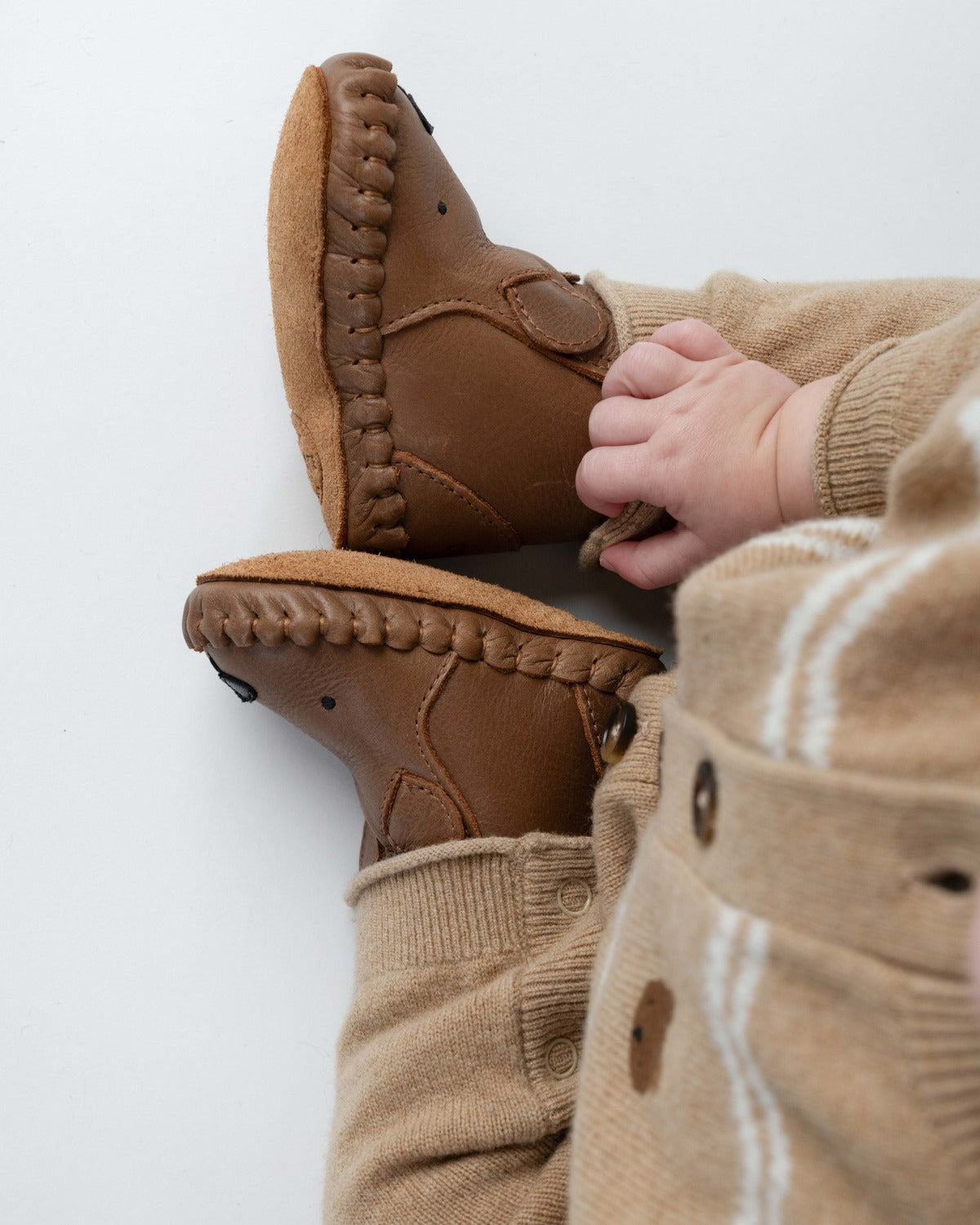 Kapi Classic Booties | Bear | Cognac Classic Leather