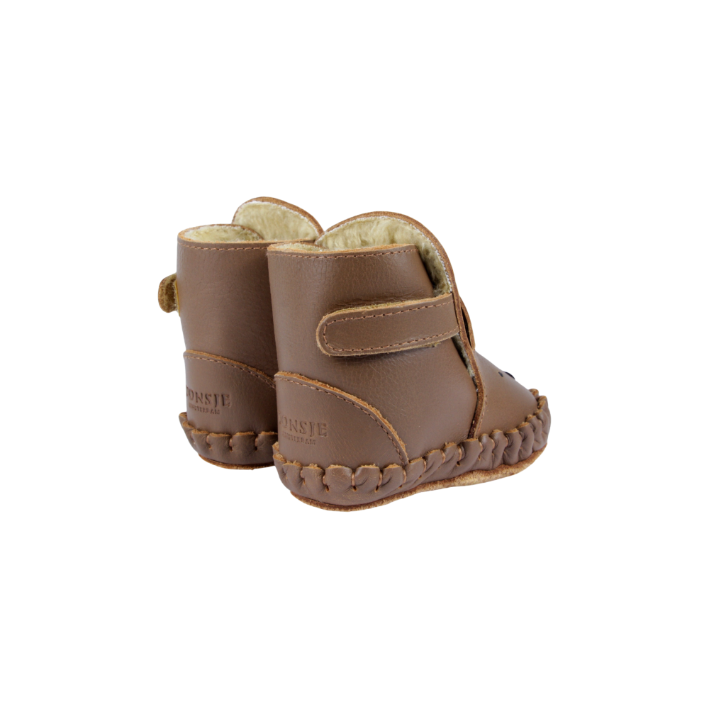 Kapi Classic Booties | Bear | Cognac Classic Leather