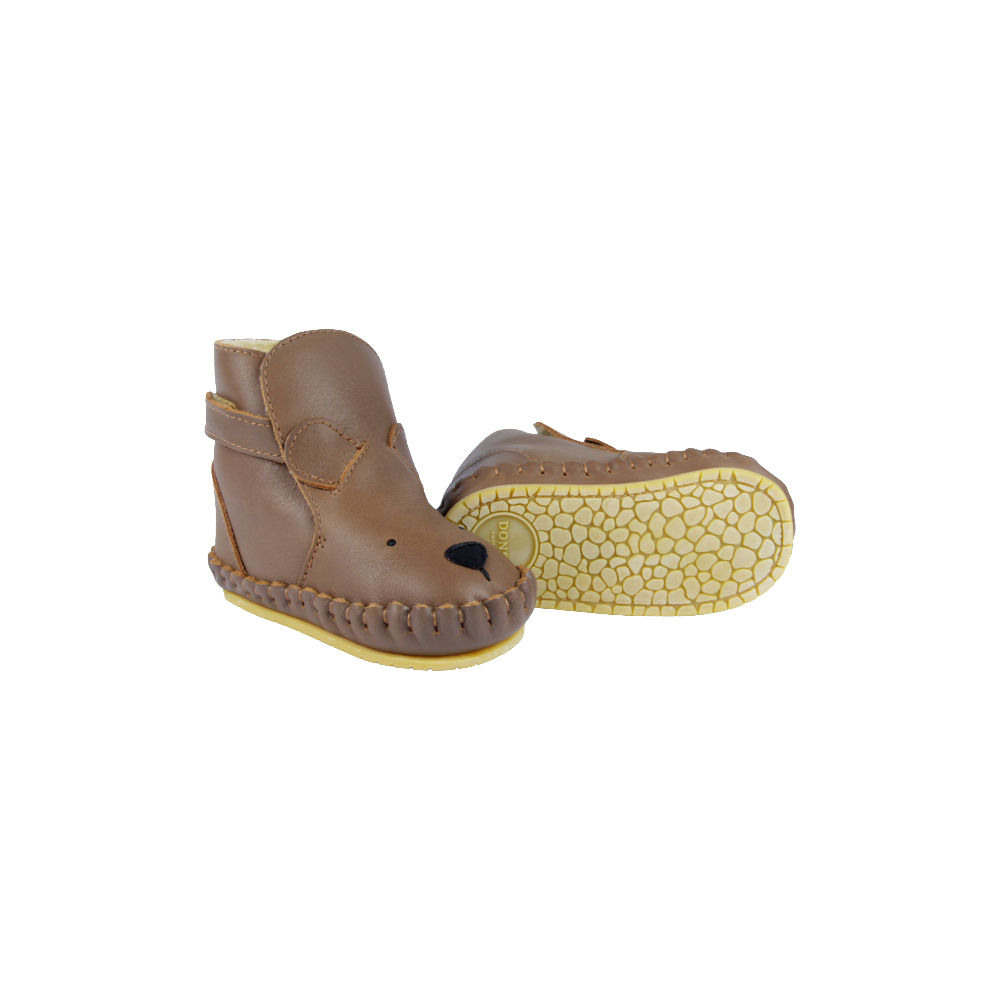 Kapi Classic Booties | Bear | Cognac Classic Leather