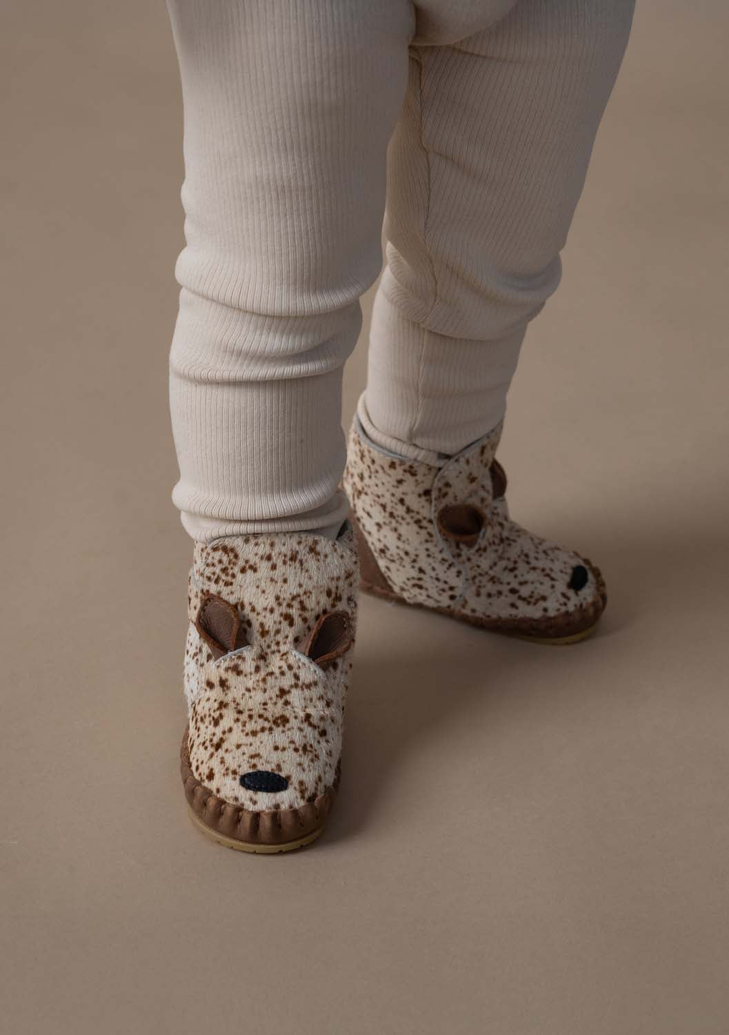 Kapi Exclusive Booties | Bambi | Bambi Spotted Cow Hair