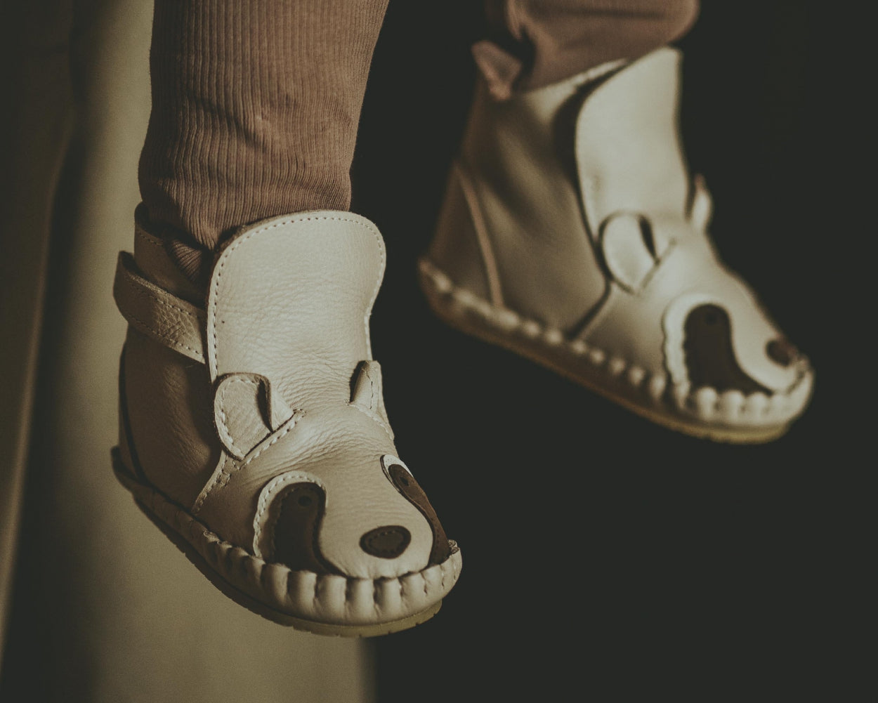 Kapi Special Booties | Raccoon | Ivory Classic Leather