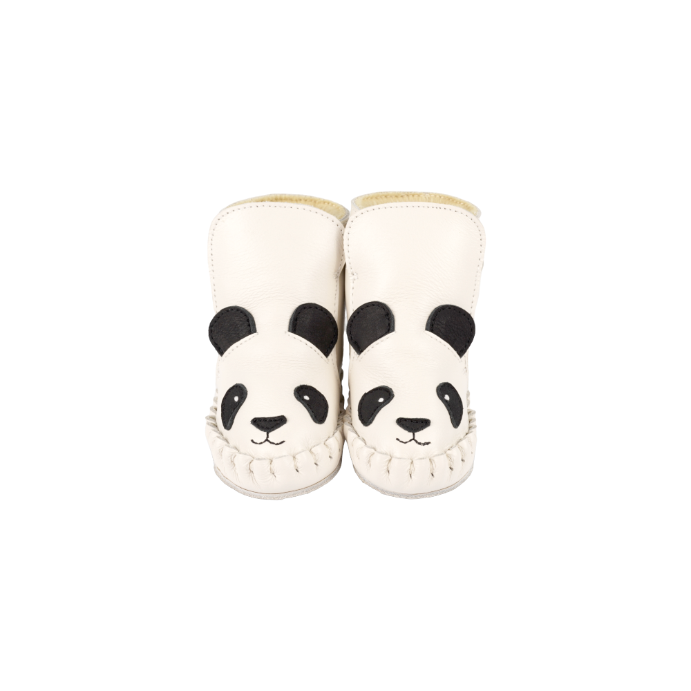 Kapi Classic Booties | Panda | Off White Leather