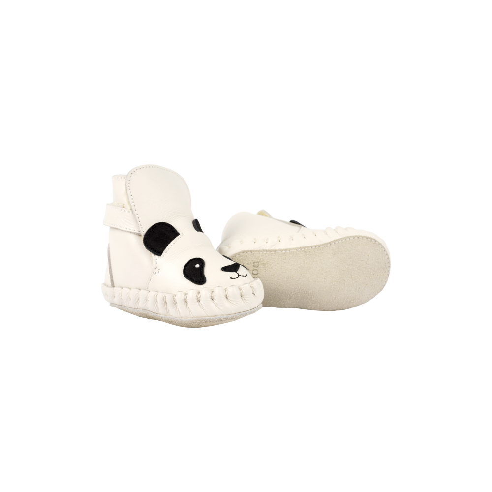 Kapi Classic Booties | Panda | Off White Leather