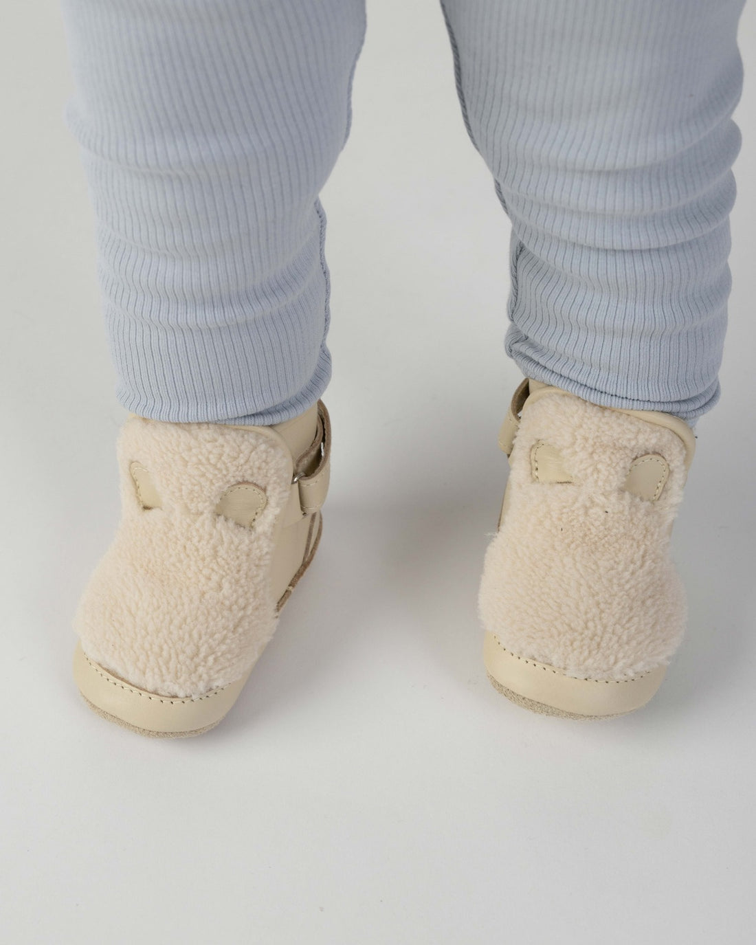 Richy Booties | Polar Bear | Off White Curly Faux Fur