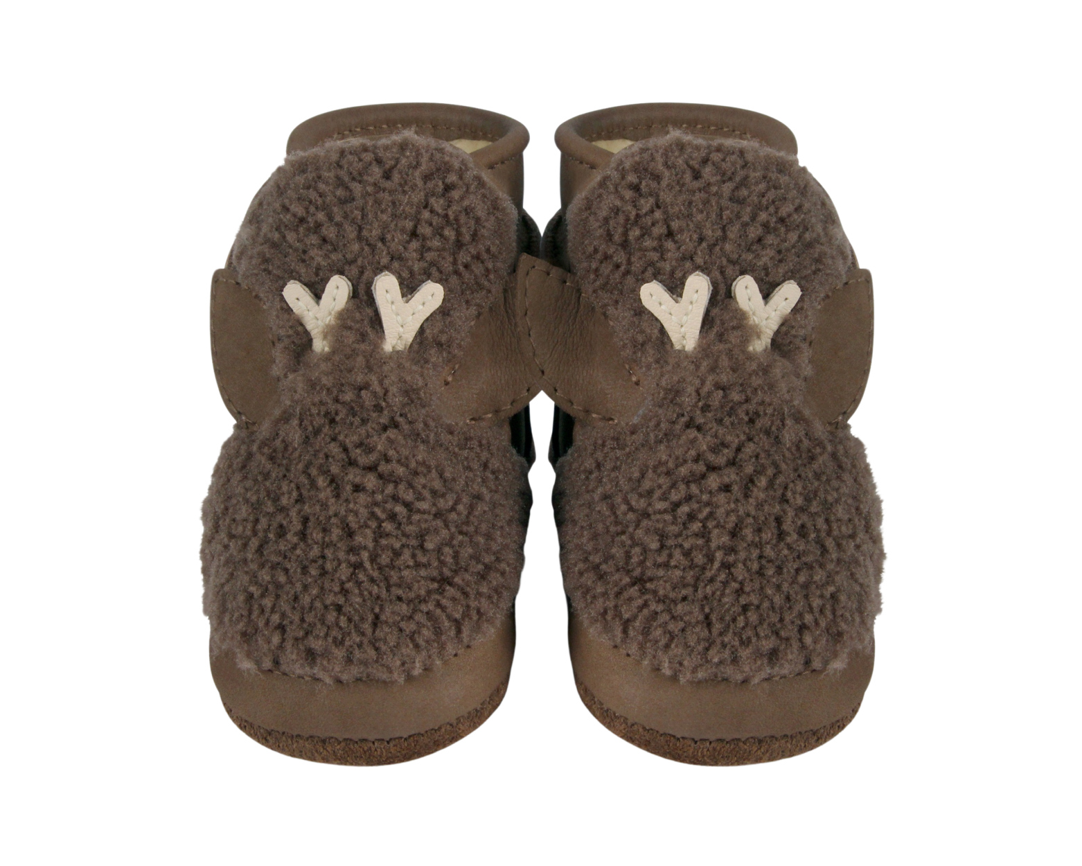 Richy Booties | Stag | Hazelnut Curly Faux Fur