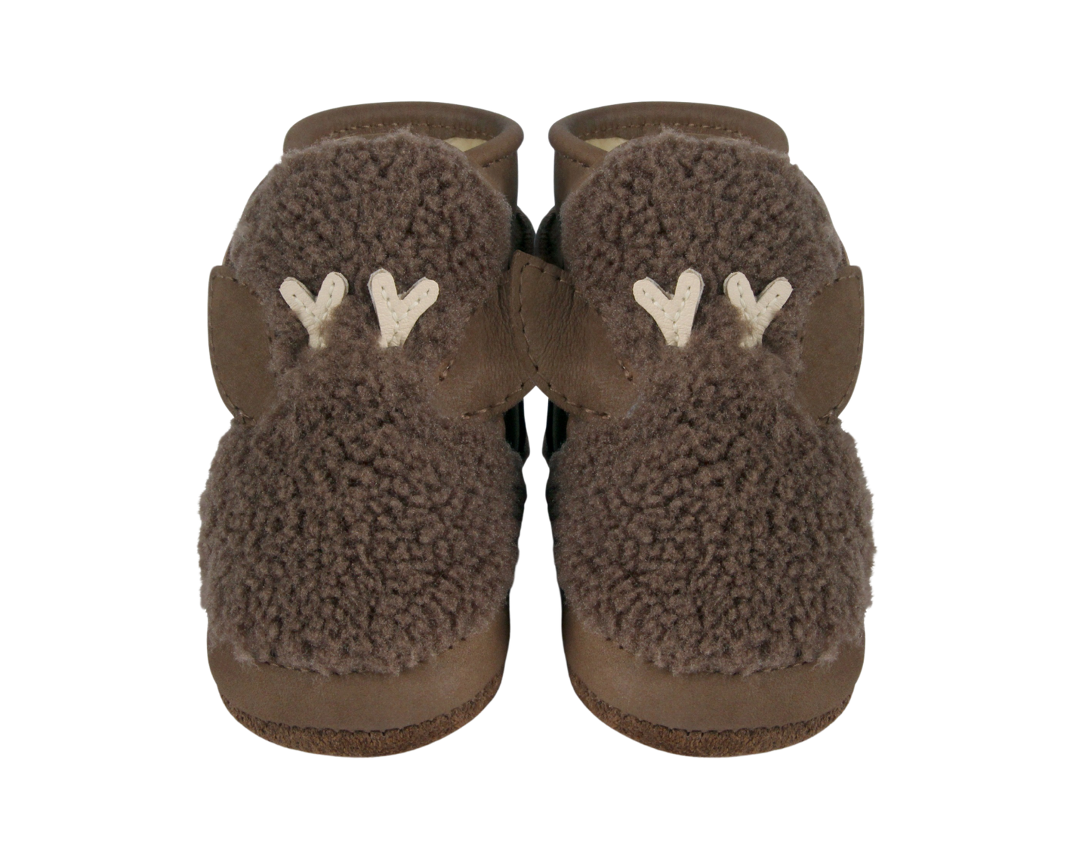 Richy Booties | Stag | Hazelnut Curly Faux Fur