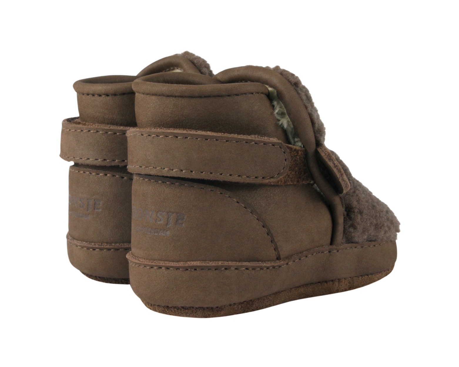 Richy Booties | Stag | Hazelnut Curly Faux Fur