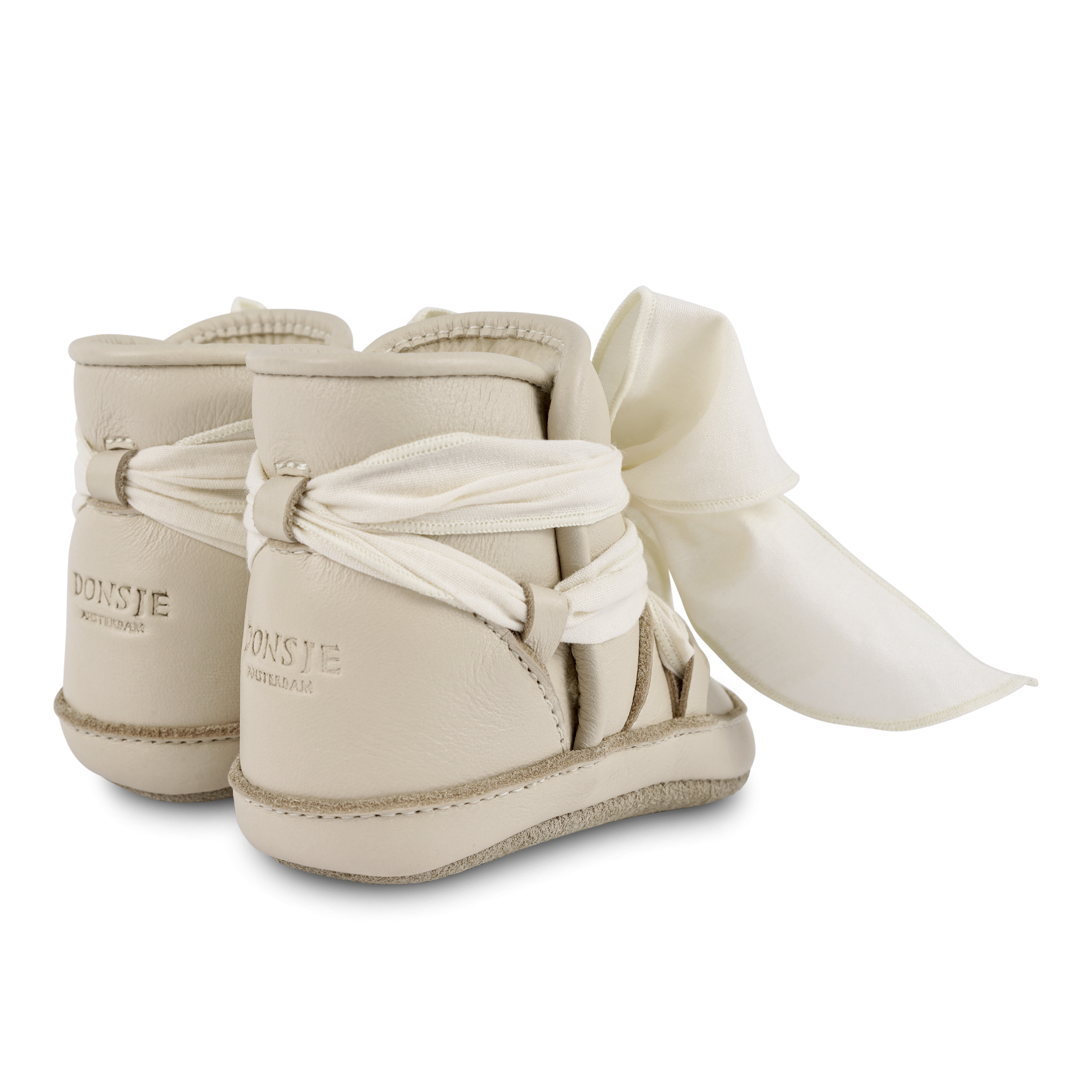 Anouk Booties | Cream Leather
