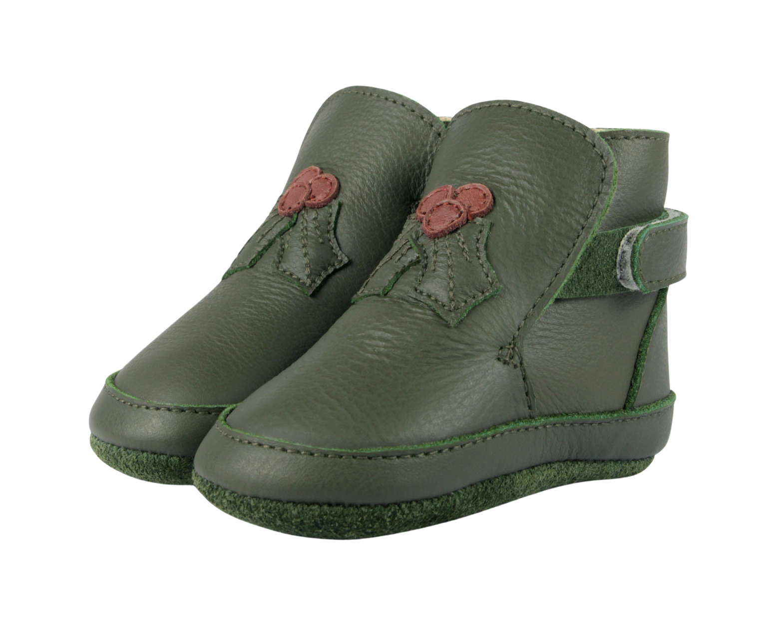 Aggas Booties | Holly | Olive Leather