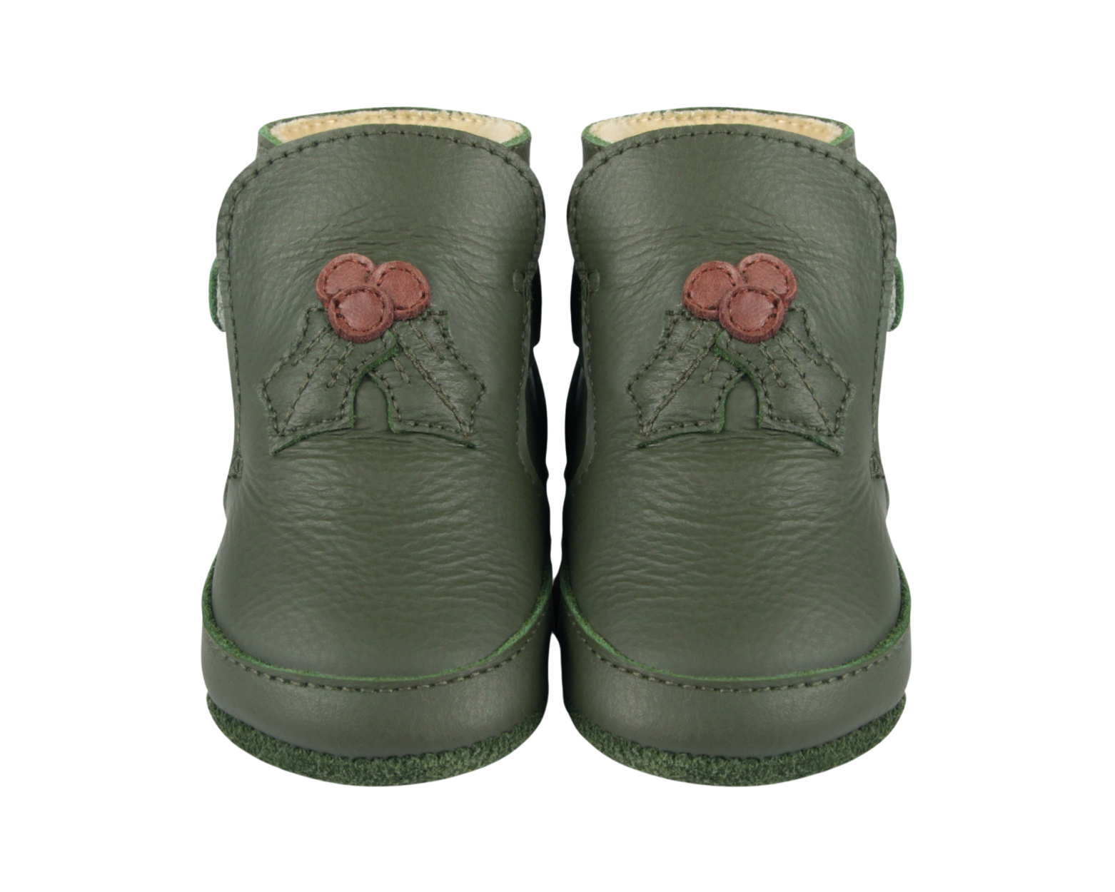 Aggas Booties | Holly | Olive Leather