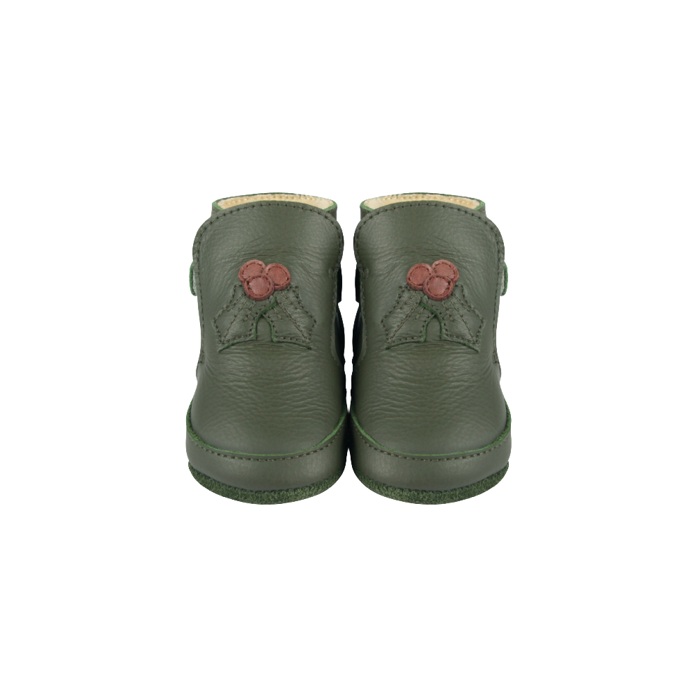 Aggas Booties | Holly | Olive Leather