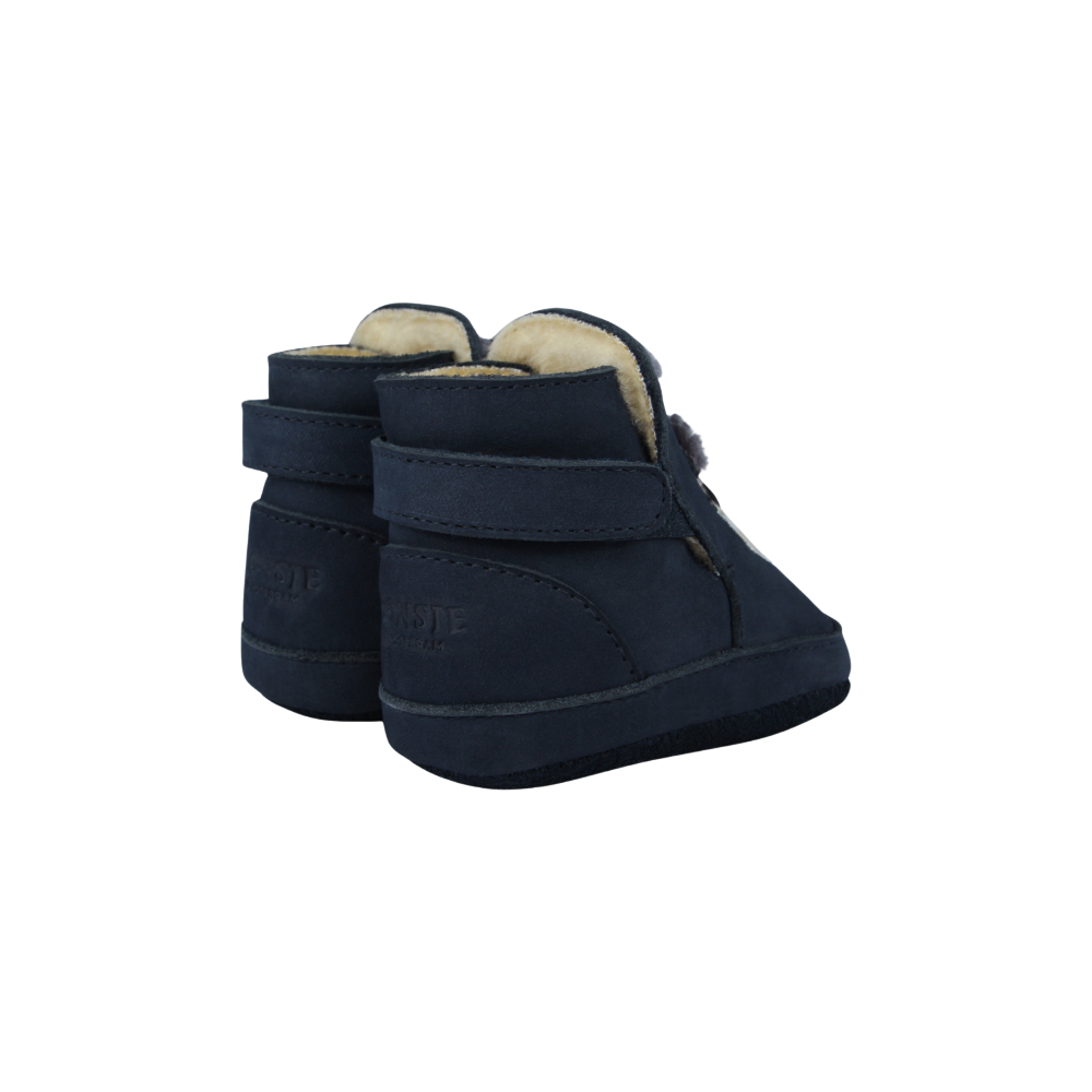 Aggas Booties | Snowman | Navy Nubuck