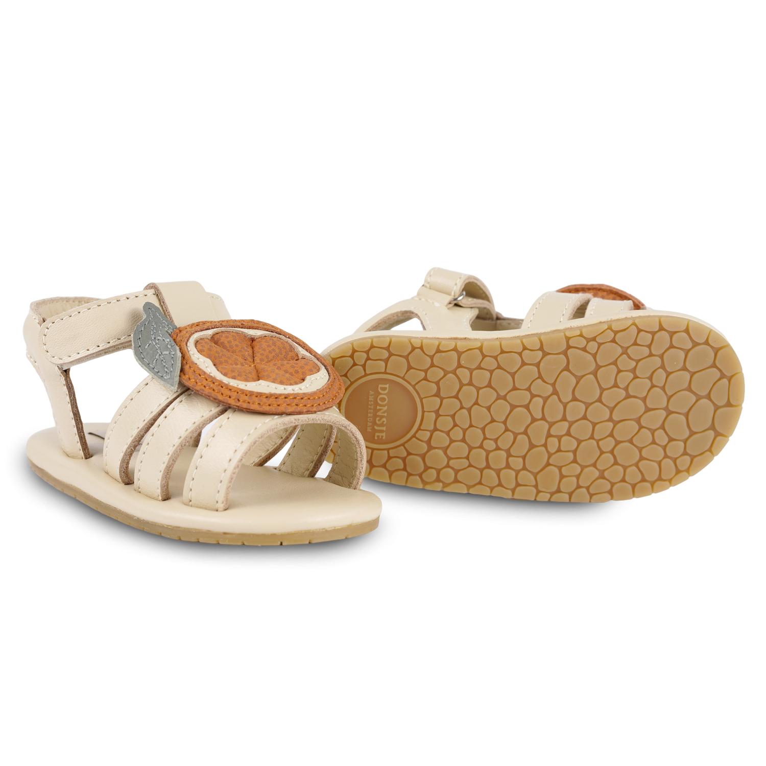 Sadie Sandals | Arancia | Cream Leather