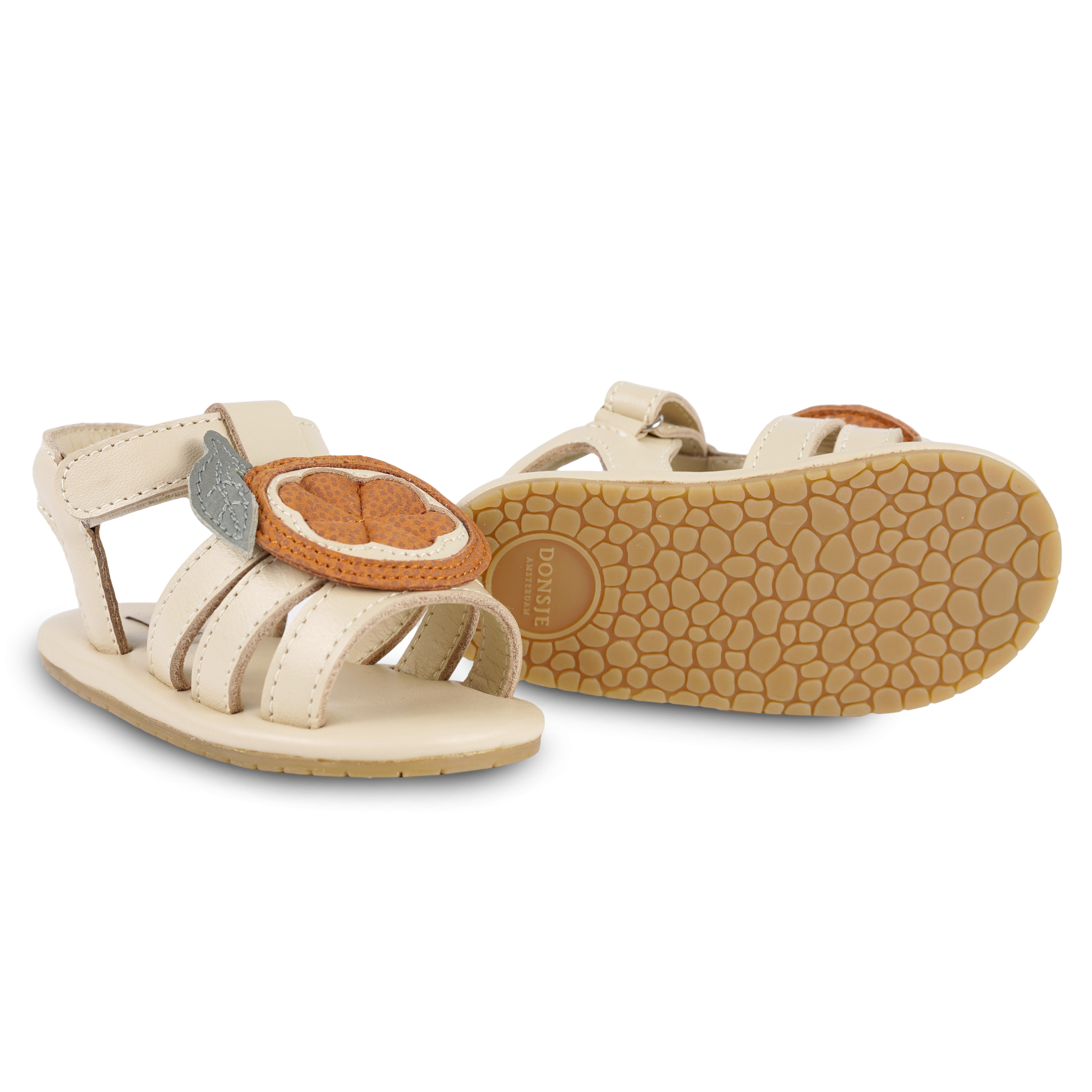 Sadie Sandals | Arancia | Cream Leather