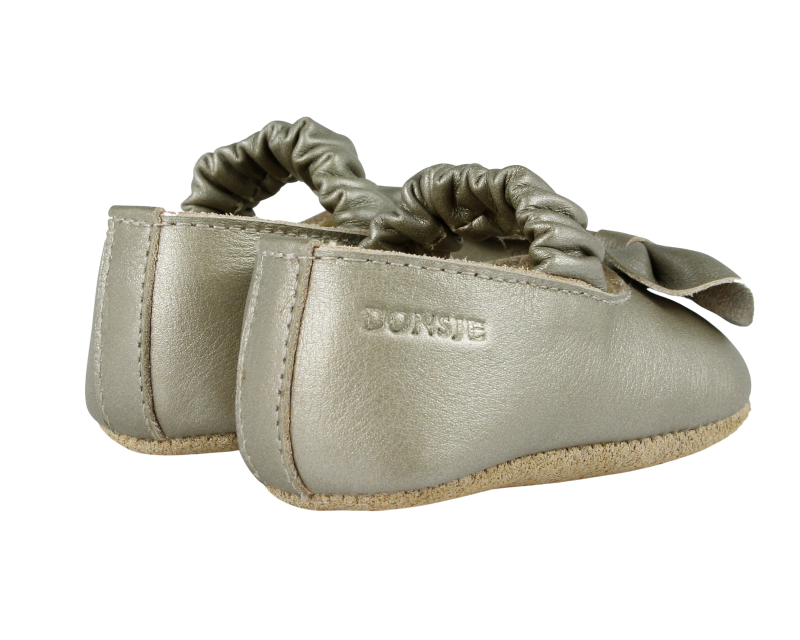 Neni Ballerinas | Champagne Metallic Leather