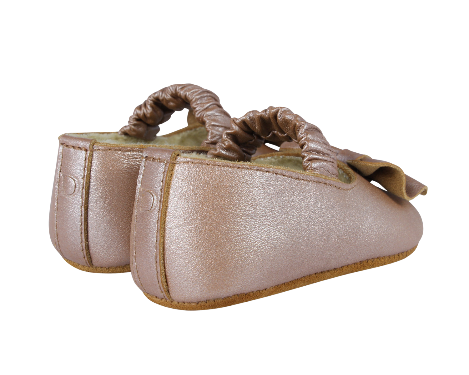 Neni Ballerinas | Clay Metallic Leather