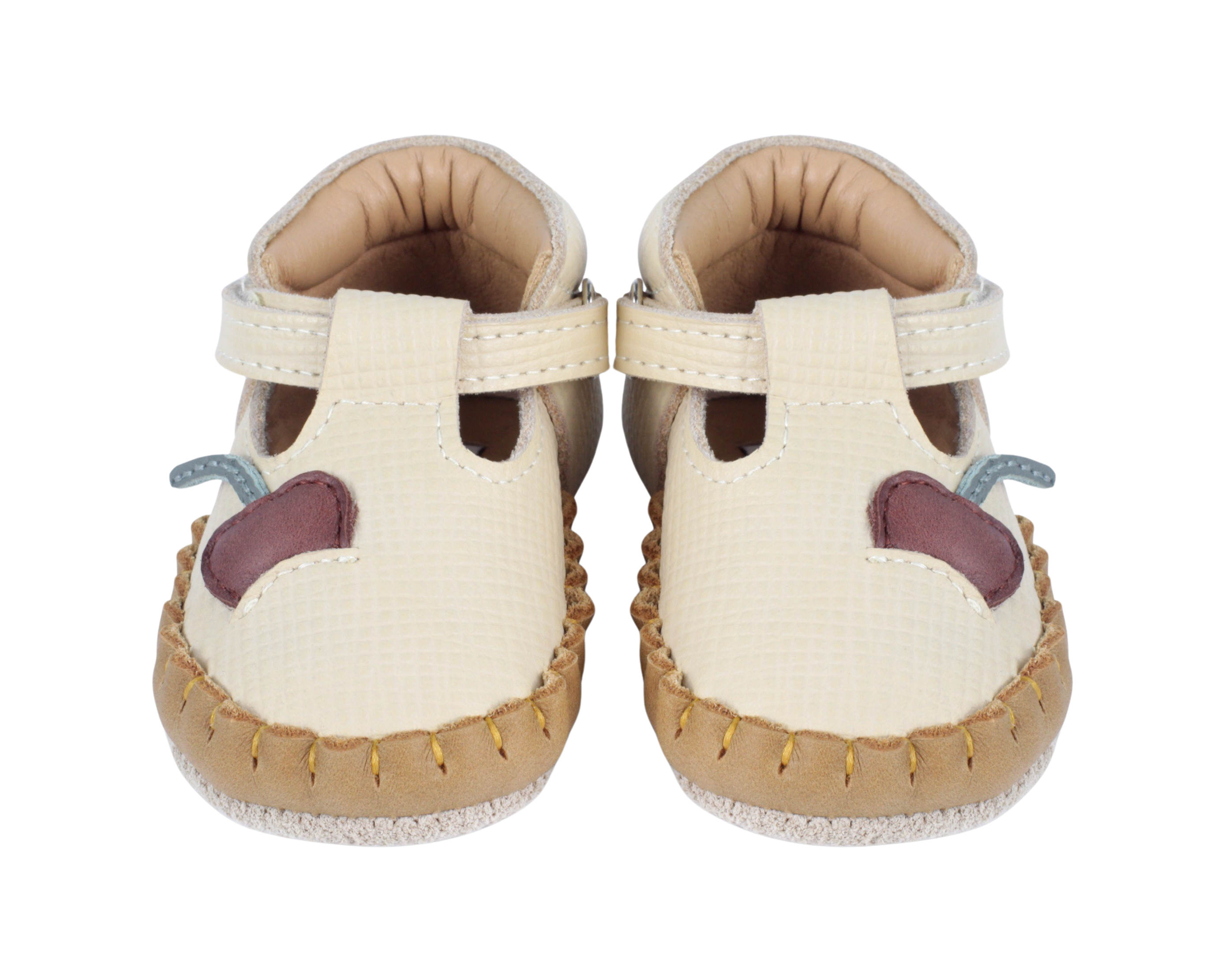Delice Shoes | Tartelette | Cream Scored Leather