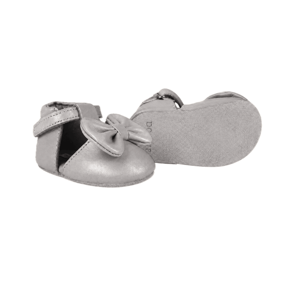Meau Shoes | Silver Grey Metallic Leather