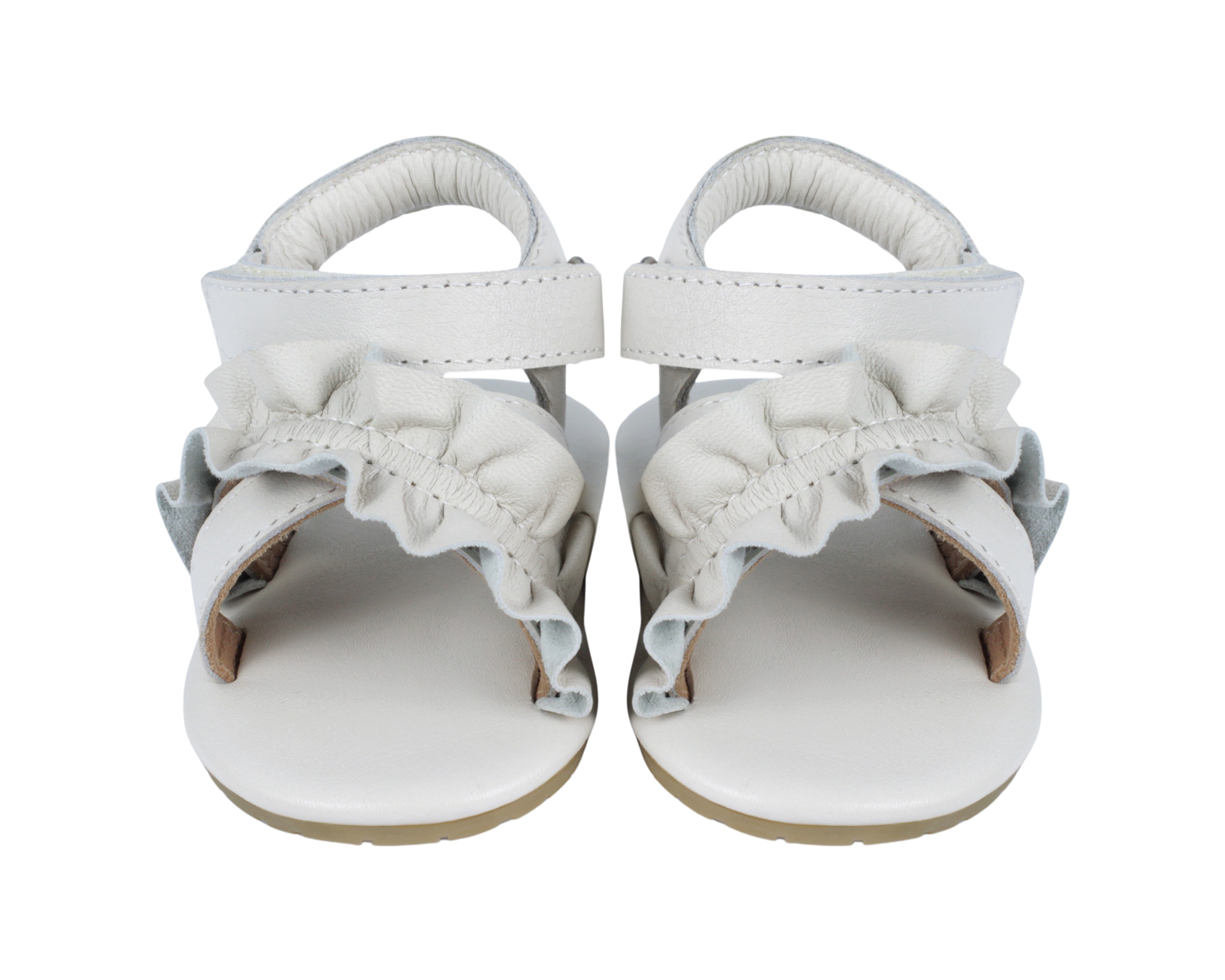 Miene Sandals | Off White Leather