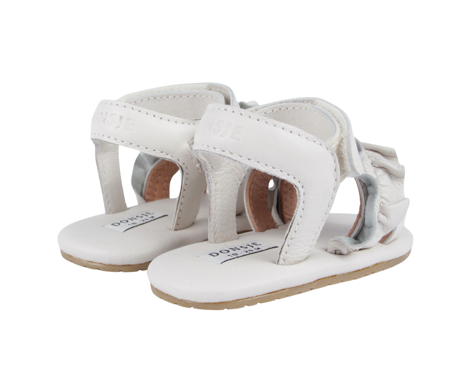 Miene Sandals | Off White Leather
