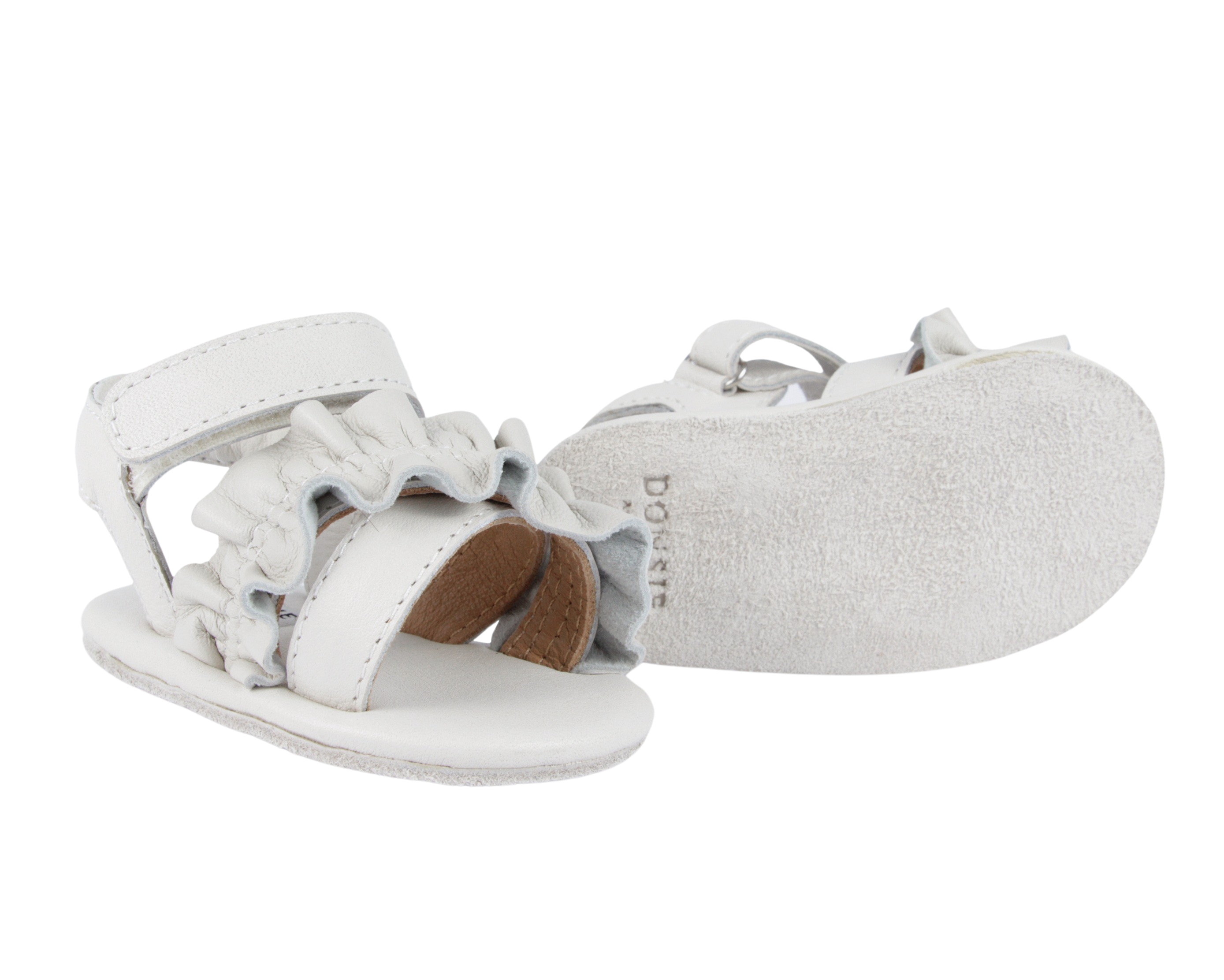 Miene Sandals | Off White Leather