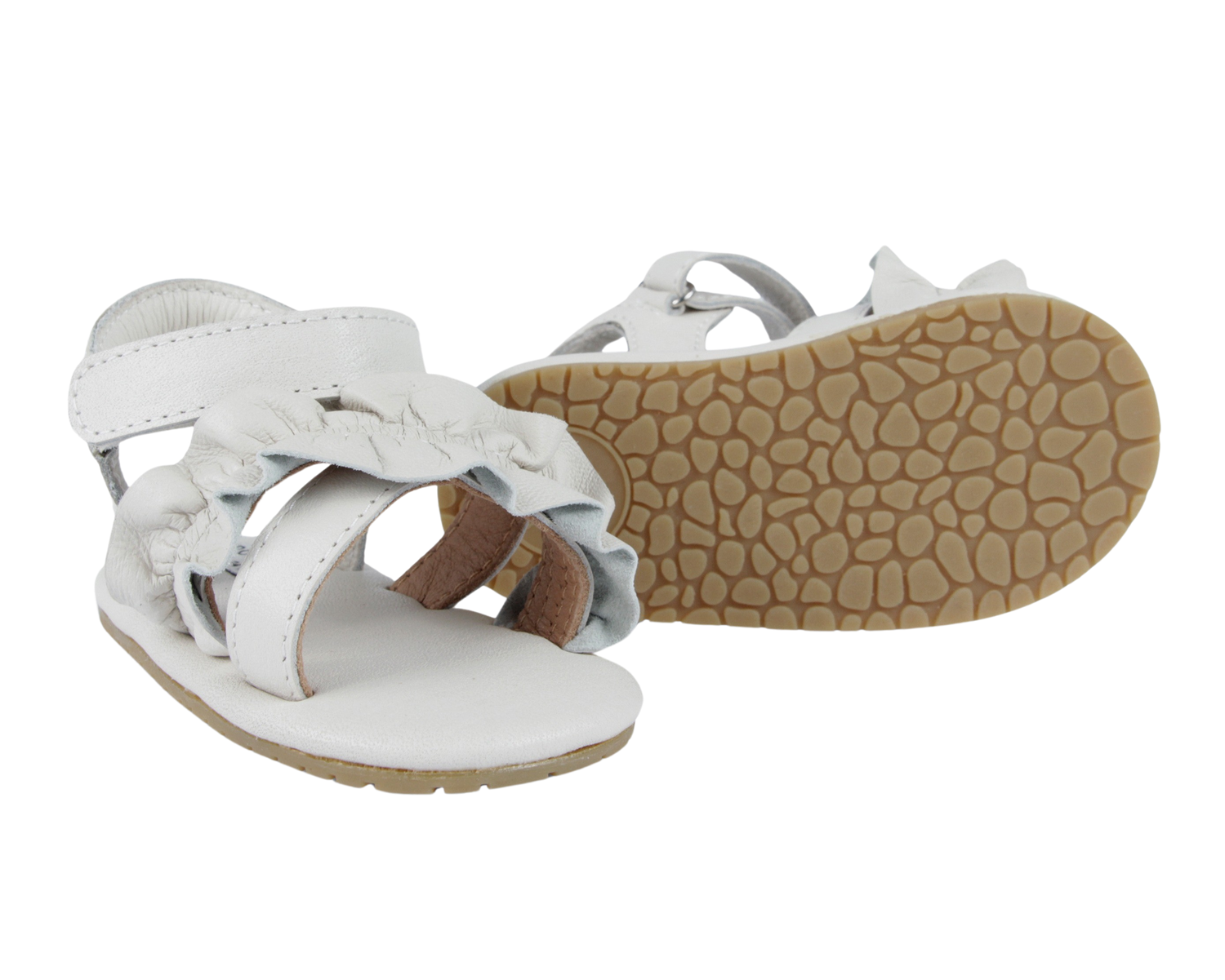 Miene Sandals | Off White Leather