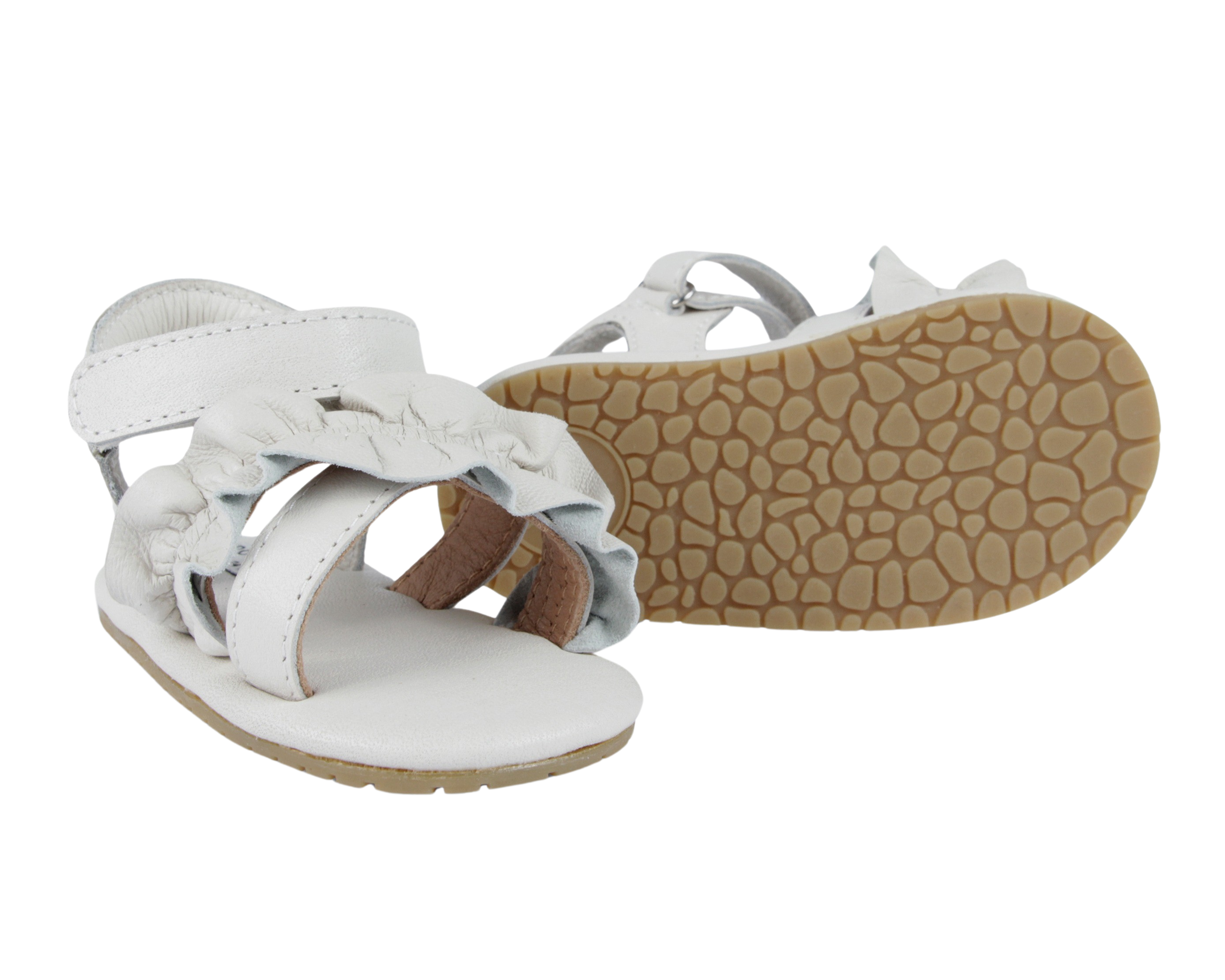 Miene Sandals | Off White Leather