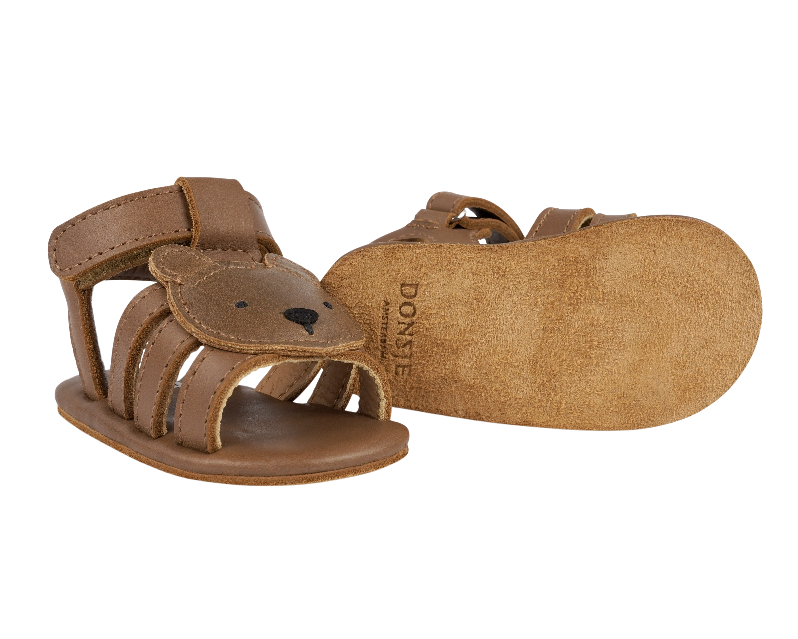 Diedan Sandals | Bear | Cognac Classic Leather