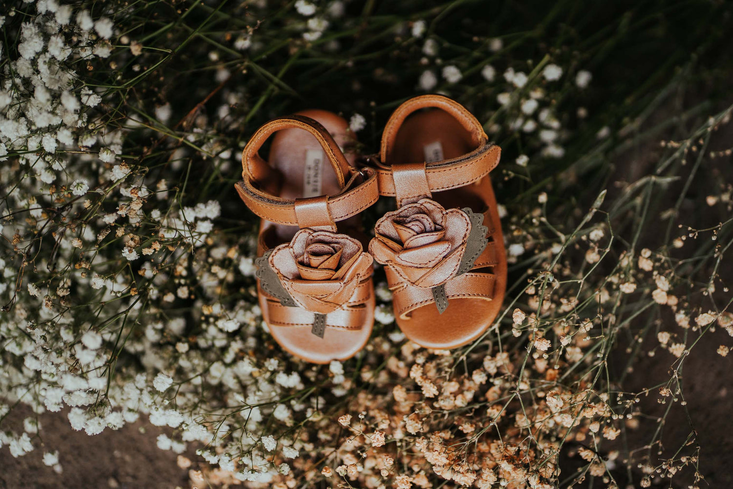 Filoe Sandals | Rose | Clay Metallic Leather