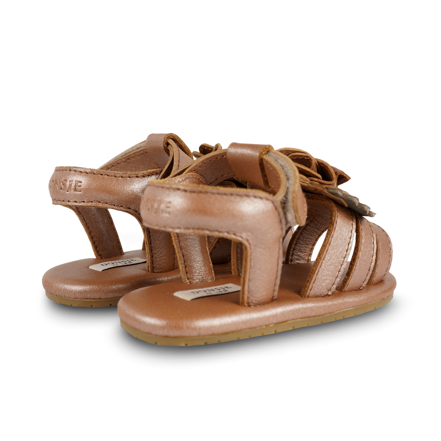 Filoe Sandals | Rose | Clay Metallic Leather