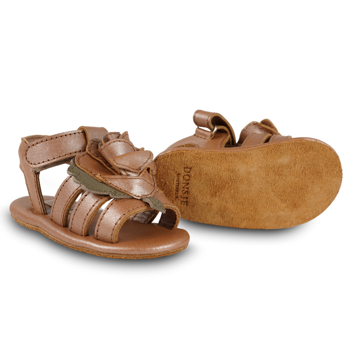 Filoe Sandals | Rose | Clay Metallic Leather