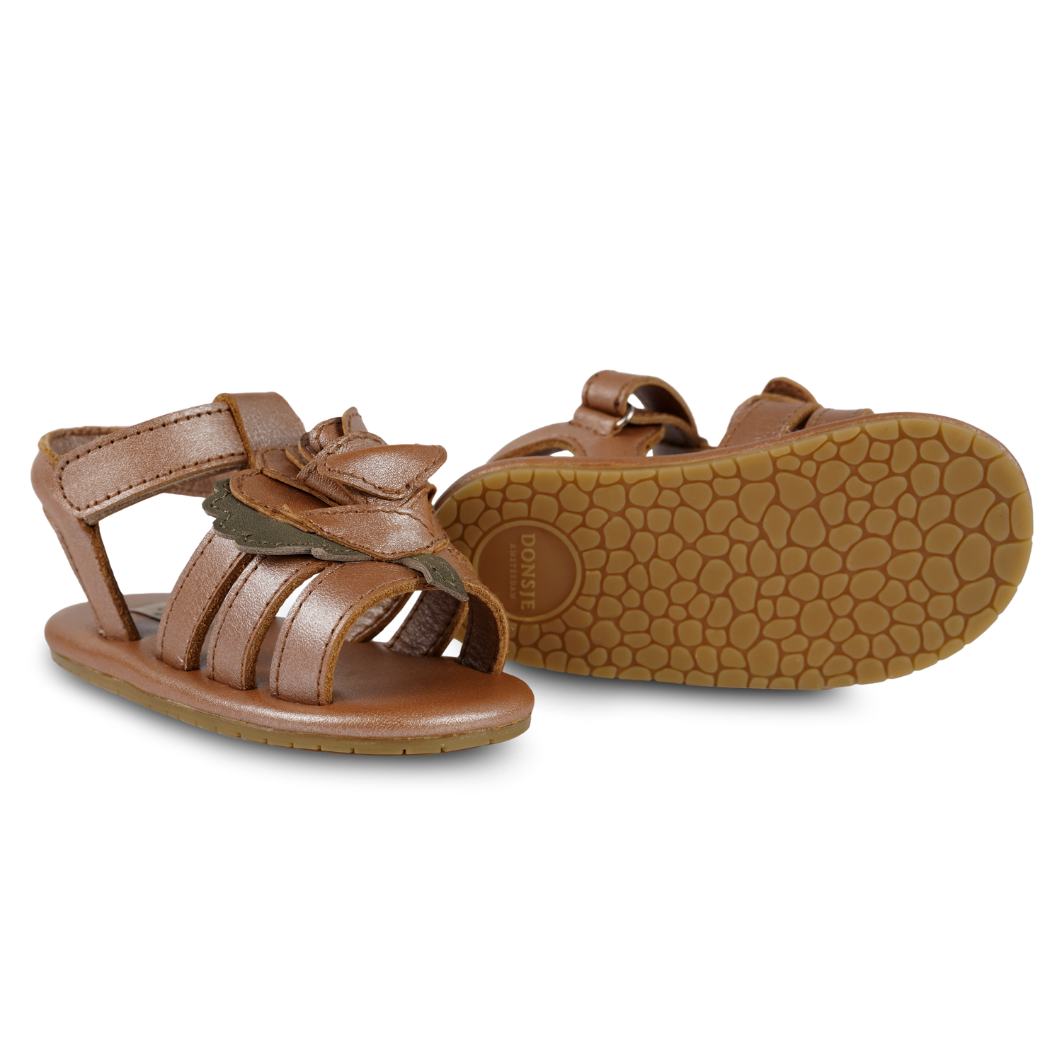 Filoe Sandals | Rose | Clay Metallic Leather