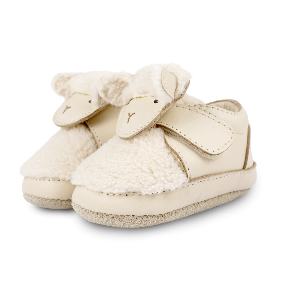 Matijn Sneakers | Lammy | Cream Leather