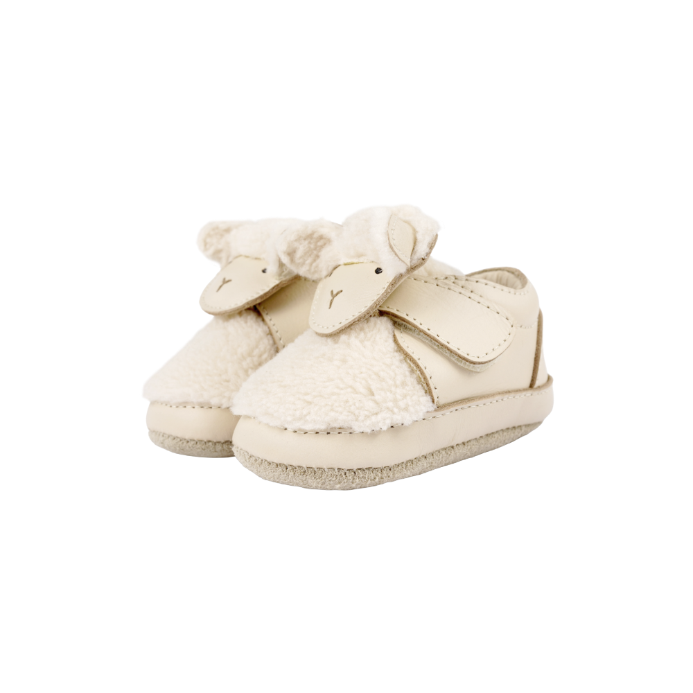 Matijn Sneakers | Lammy | Cream Leather