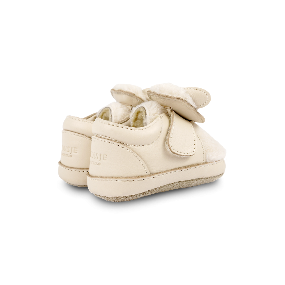Matijn Sneakers | Lammy | Cream Leather